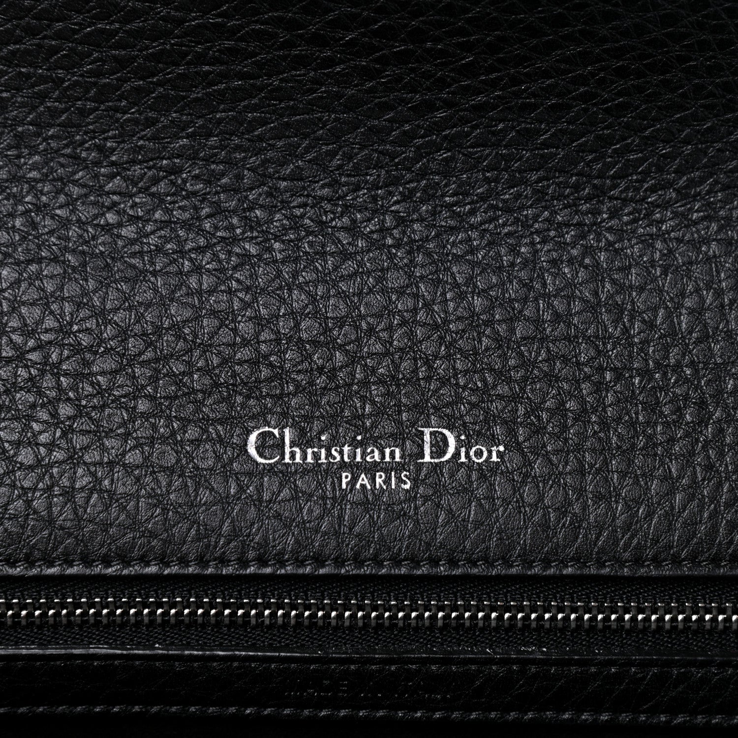 Christian Dior Grained Calfskin Medium Diorama Flap Bag Black 6 of 9