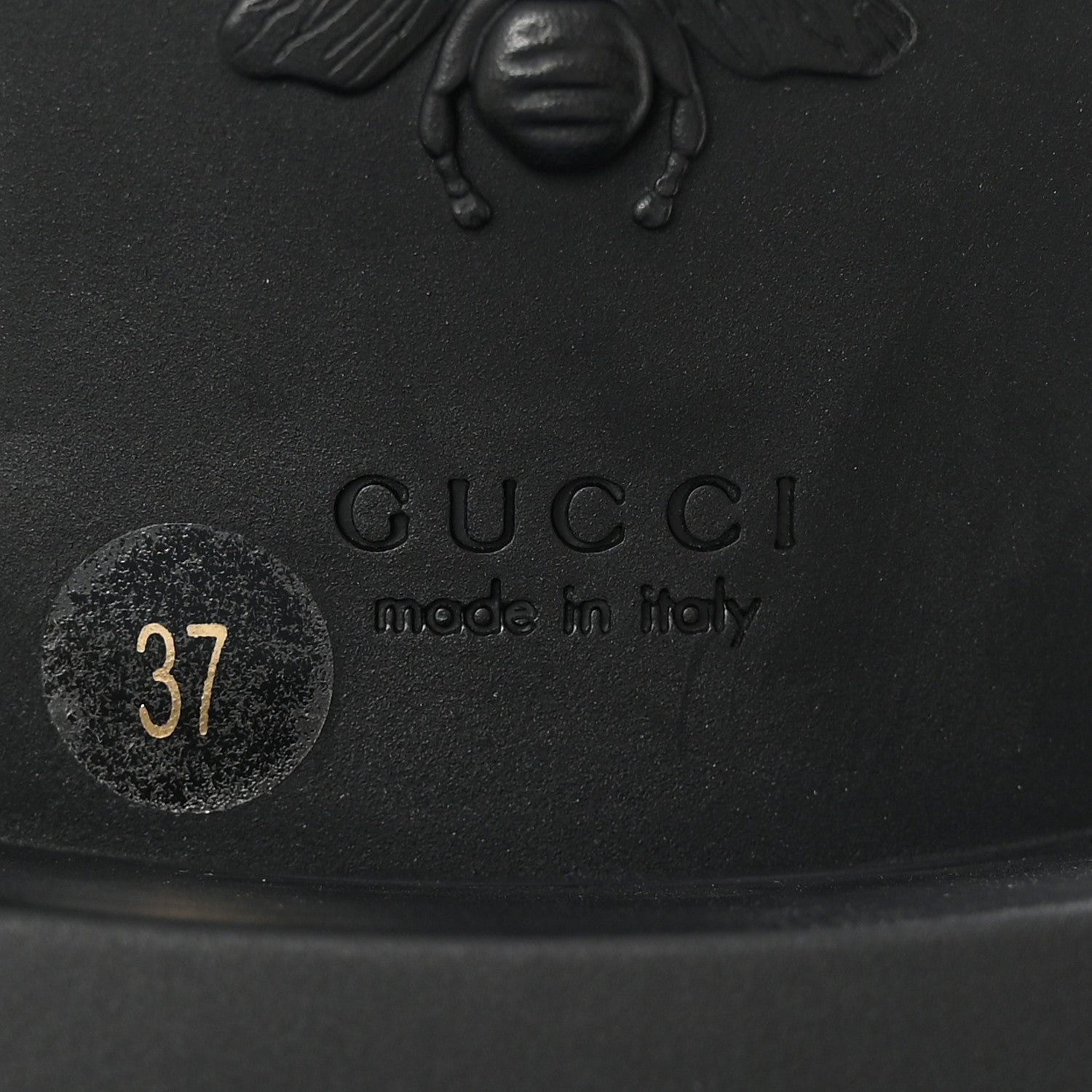 Gucci Flores Calfskin Horsebit Chain Ankle Boots 37 Black 6 of 13