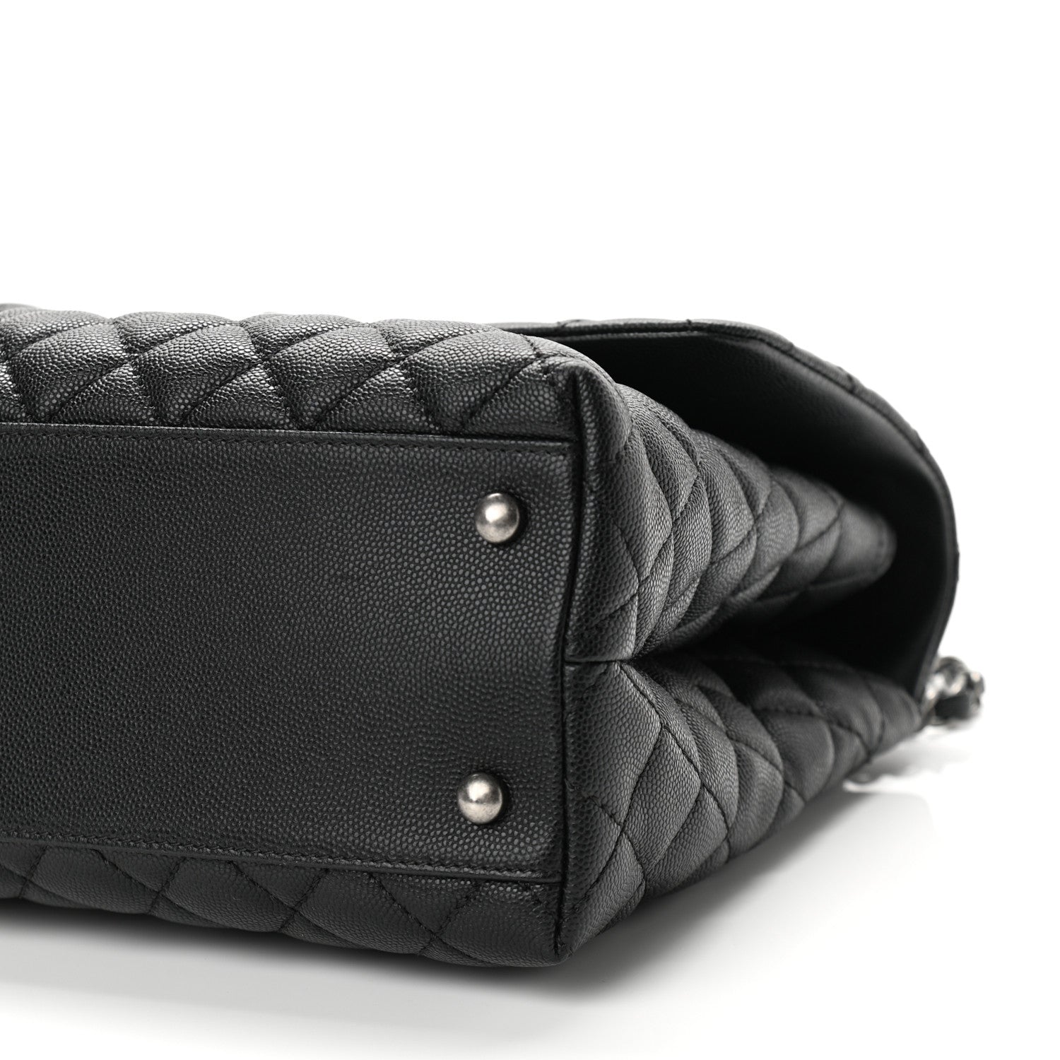 Chanel Caviar Quilted Medium Coco Handle Flap Black 10 of 10