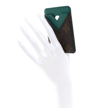 Louis Vuitton Monogram Macassar Magnetic Card Holder Borneo Green 2 of 6