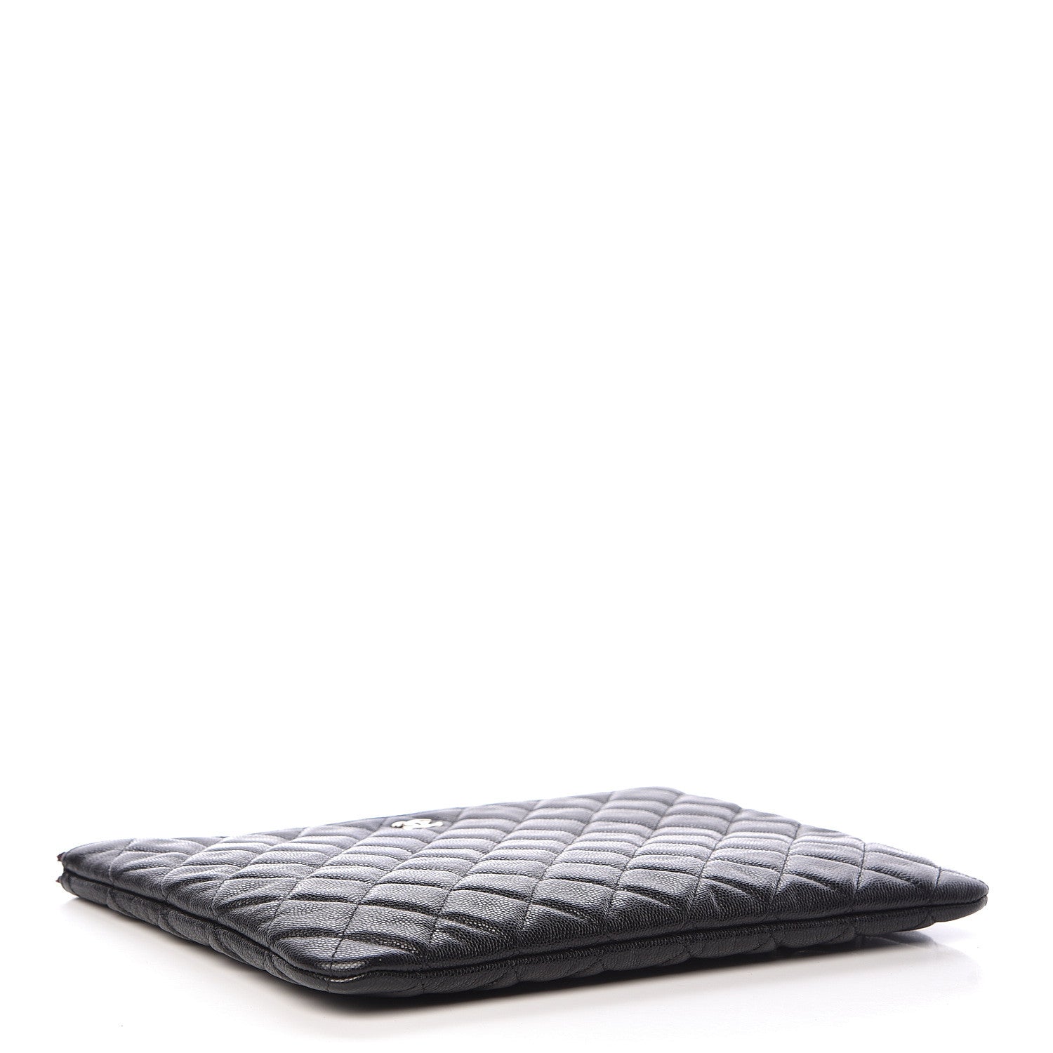 Chanel Caviar Quilted Medium Cosmetic Case Black 4 of 7