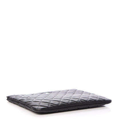 Chanel Caviar Quilted Medium Cosmetic Case Black 4 of 7