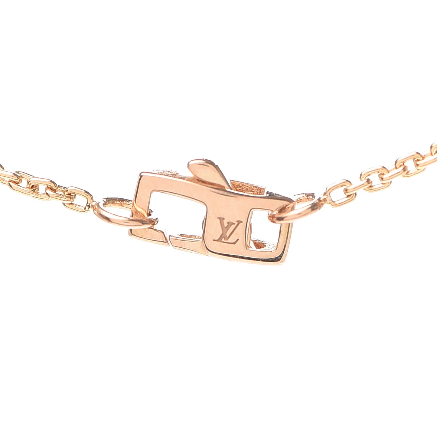 18K Pink Gold Diamond Idylle Blossom LV Pendant Necklace