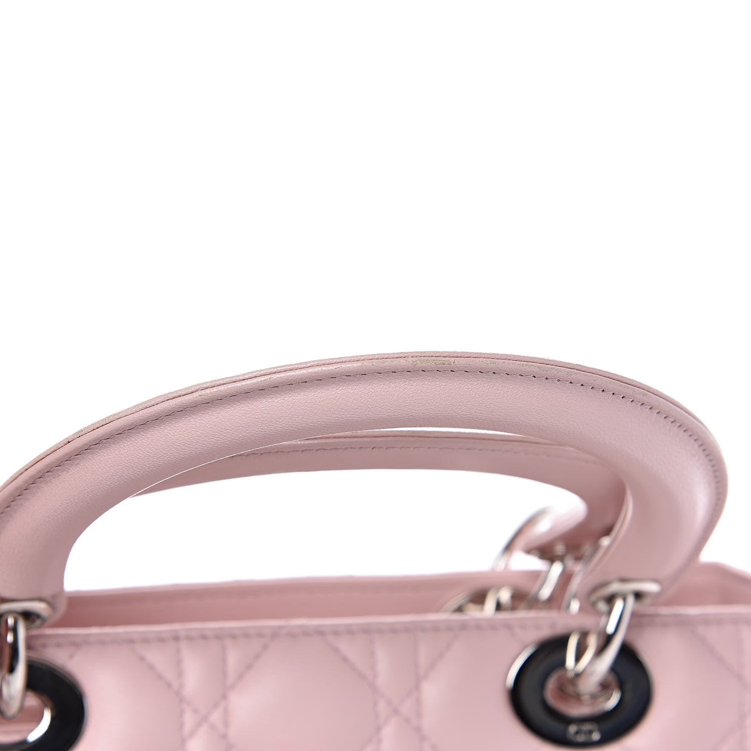 Christian Dior Lambskin Cannage Medium Lady Dior Light Pink 8 of 10