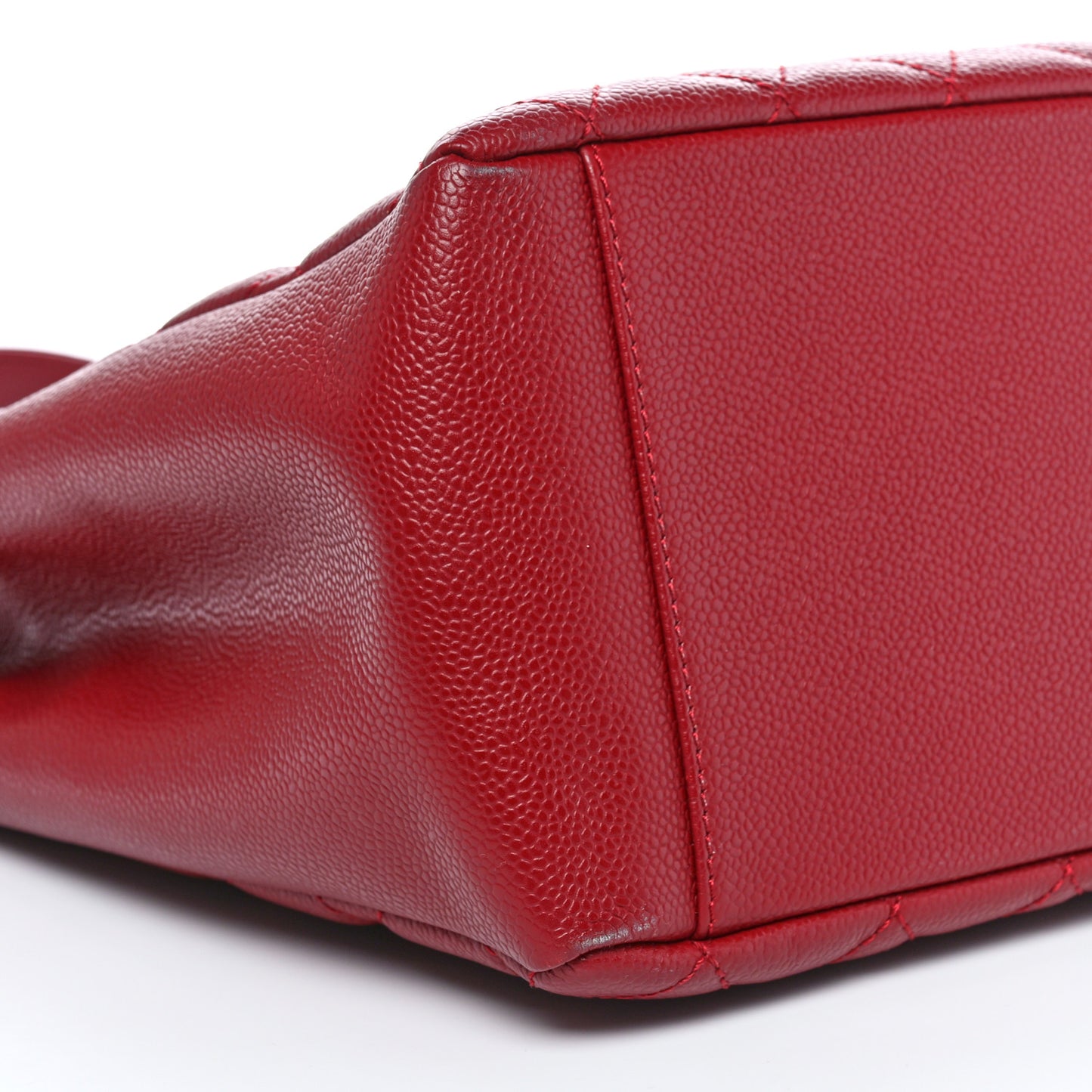 Caviar Quilted Grand Shopping Tote GST Red