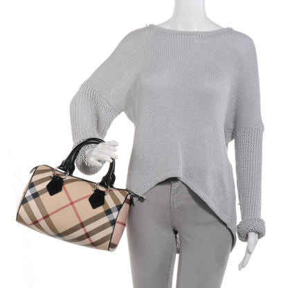 Burberry Supernova Check Chester Bowling Bag Black 2 of 9
