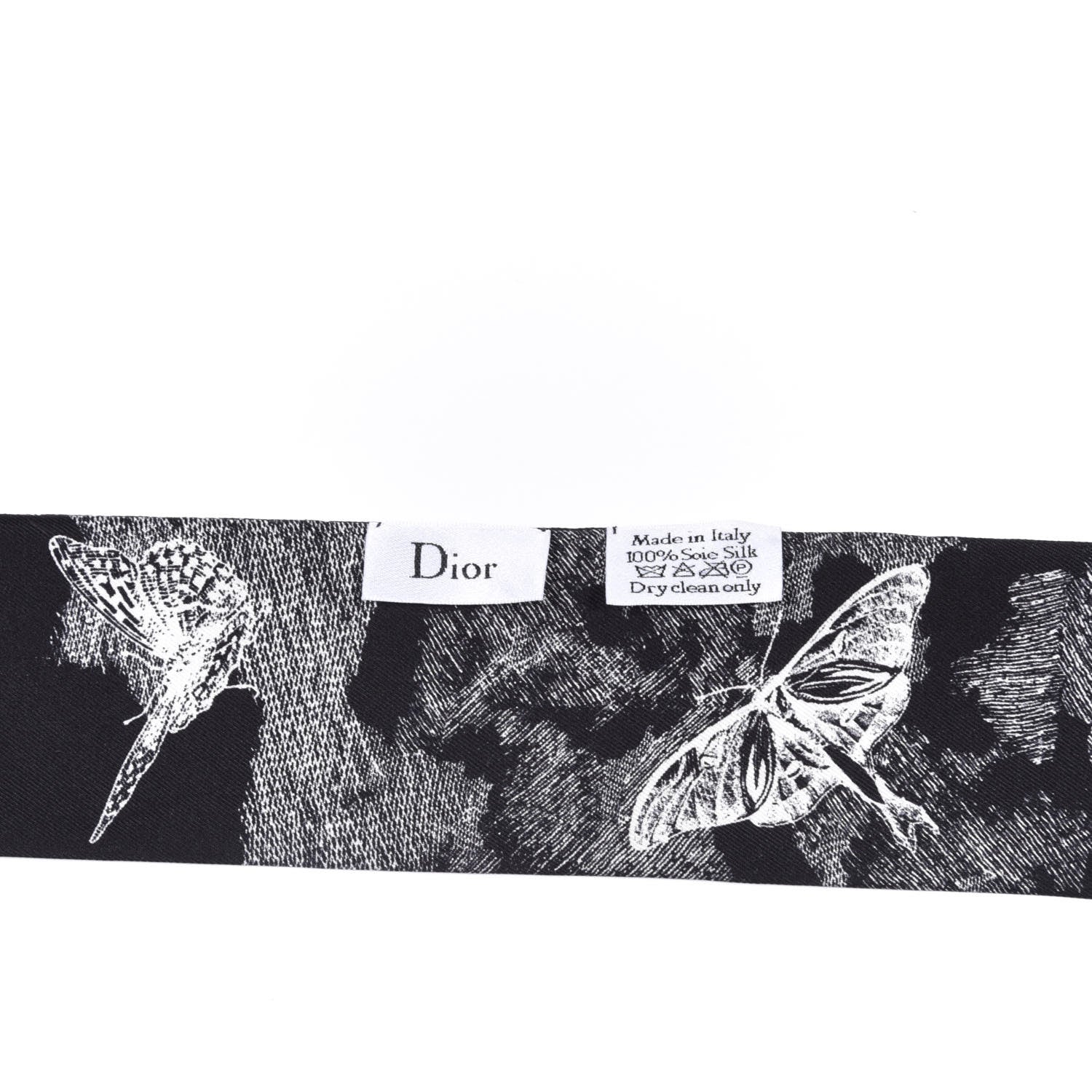 Christian Dior Silk Toile De Jouy Tropicalia Mitzah Scarf Black 2 of 5