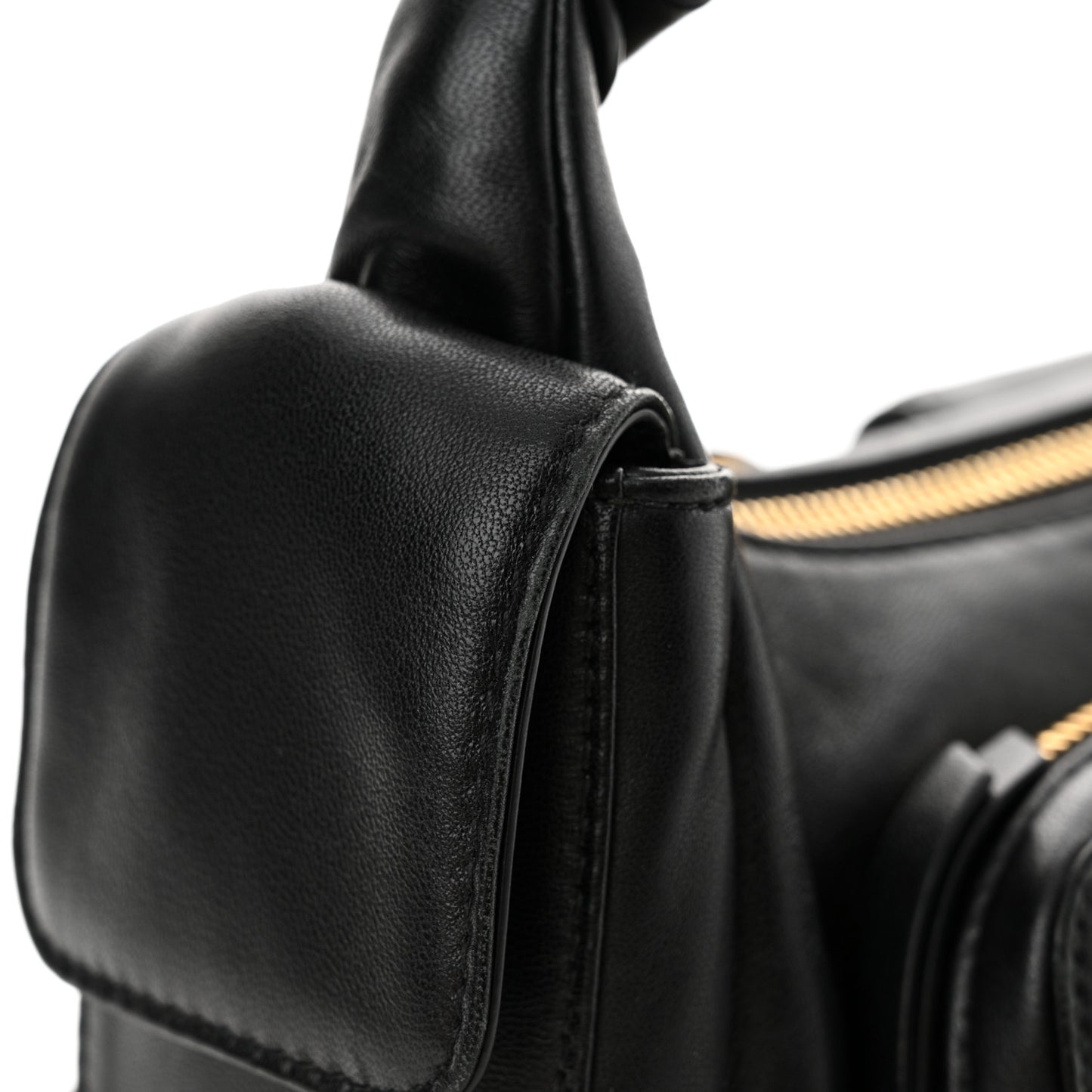 Nappa Multi Pocket Hobo Black