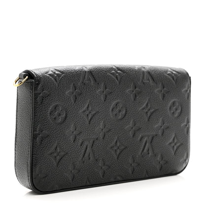 Louis Vuitton Empreinte Pochette Felicie Chain Wallet Black 2 of 5