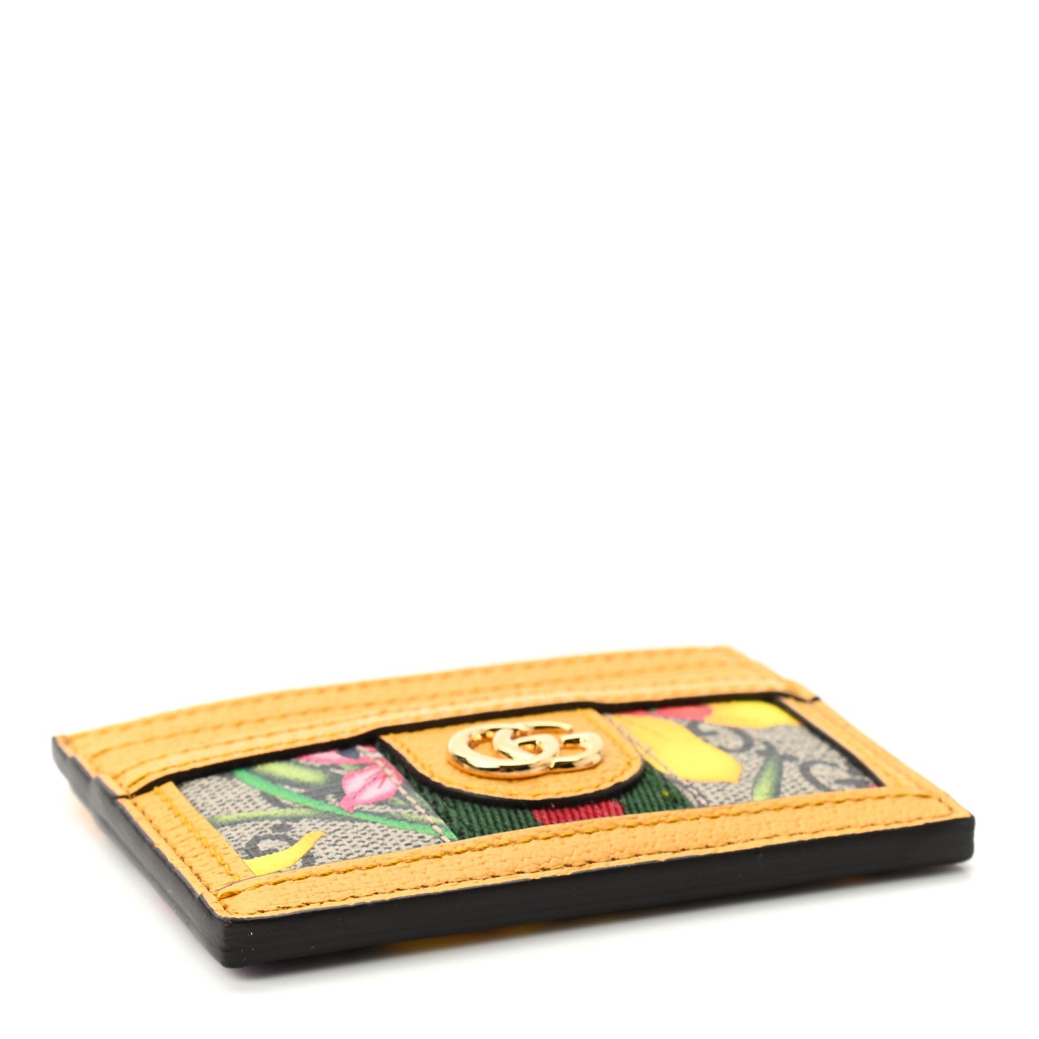 Gucci GG Supreme Monogram Flora Web Ophidia Card Holder Beige Multicolor Crop 4 of 6