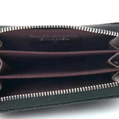 Chanel Caviar Quilted Zip Coin Purse Black 5 of 7