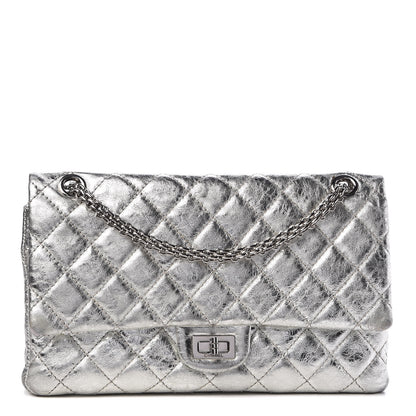 Chanel Metallic Aged Calfskin Quilted 2.55 Reissue 226 Flap Silver 1 of 16