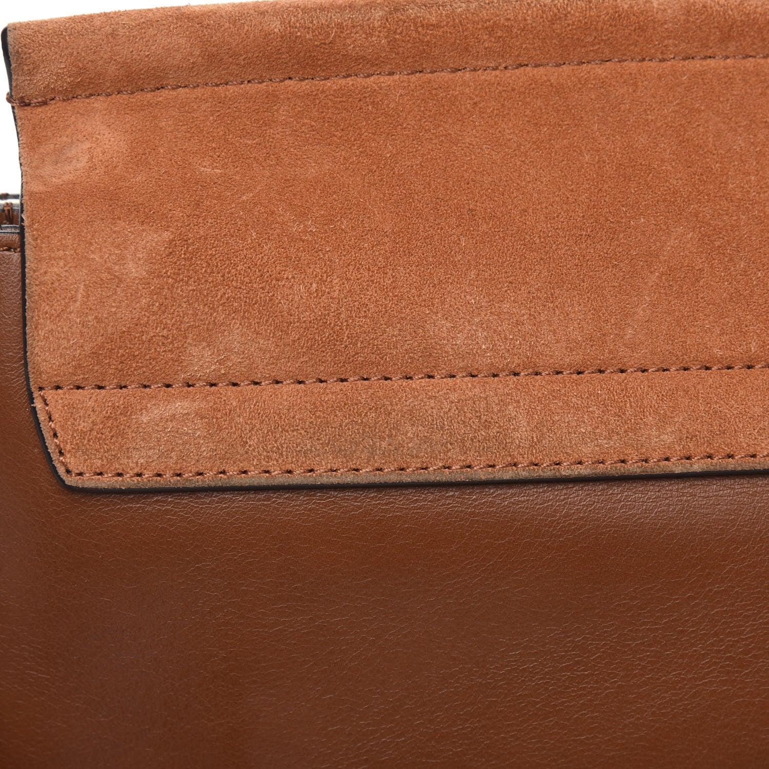 Chloe Suede Calfskin Medium Faye Shoulder Bag Tobacco 11 of 12