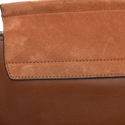 Chloe Suede Calfskin Medium Faye Shoulder Bag Tobacco 11 of 12