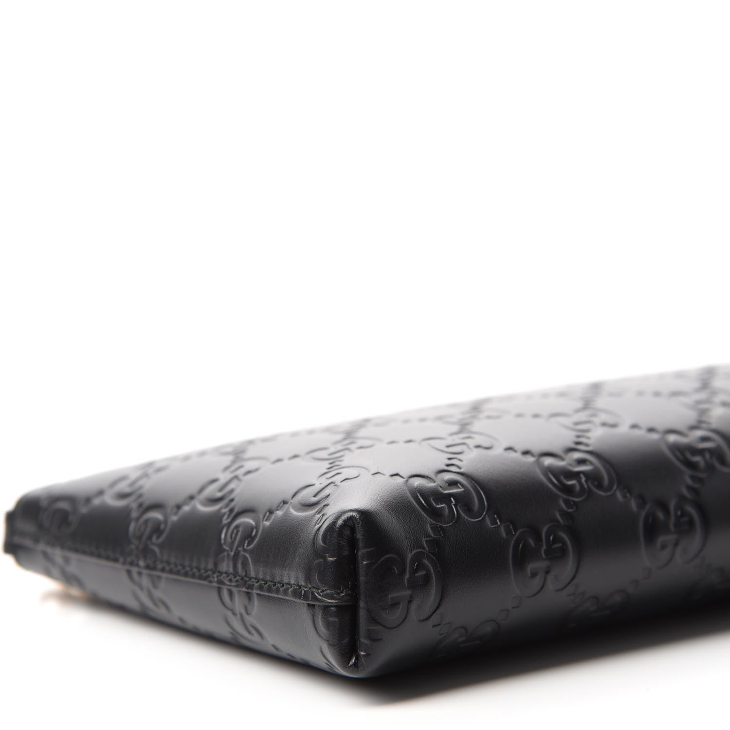 Gucci Guccissima Signature Wrist Wallet Black 6 of 11