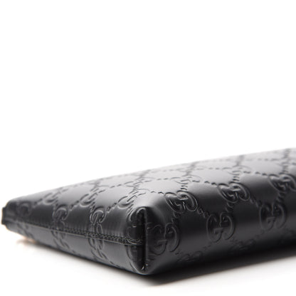 Gucci Guccissima Signature Wrist Wallet Black 6 of 11