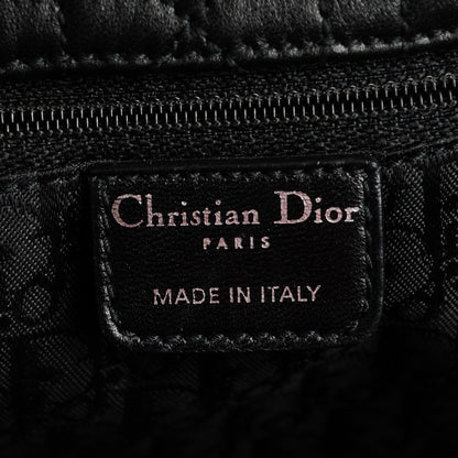 Christian Dior Lambskin Cannage Large Dior Soft Shopping Tote Black 6 of 6