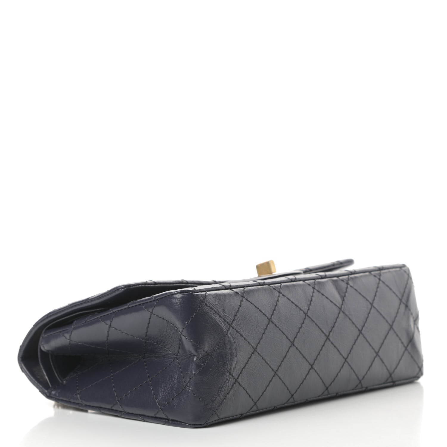 Chanel Aged Calfskin Quilted 2.55 Reissue 225 Flap Navy 4 of 13