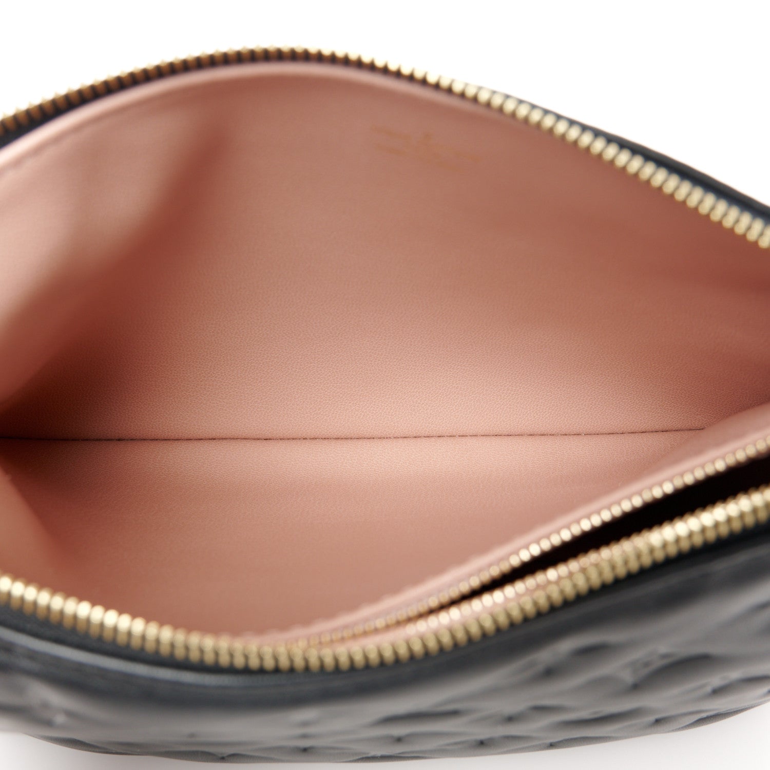 Louis Vuitton Lambskin Embossed Monogram Coussin PM Black 5 of 12