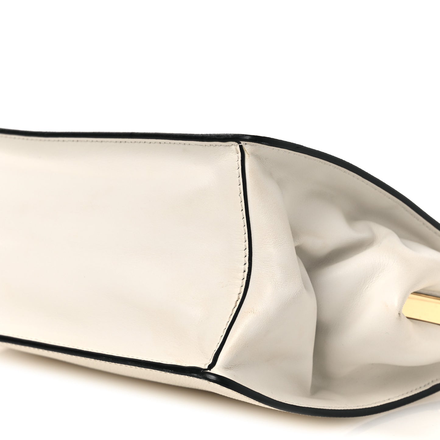 Saffiano City Calf Light Frame Bag White