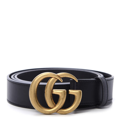 Gucci Calfskin Double G 30mm Belt 100 40 Black 1 of 6