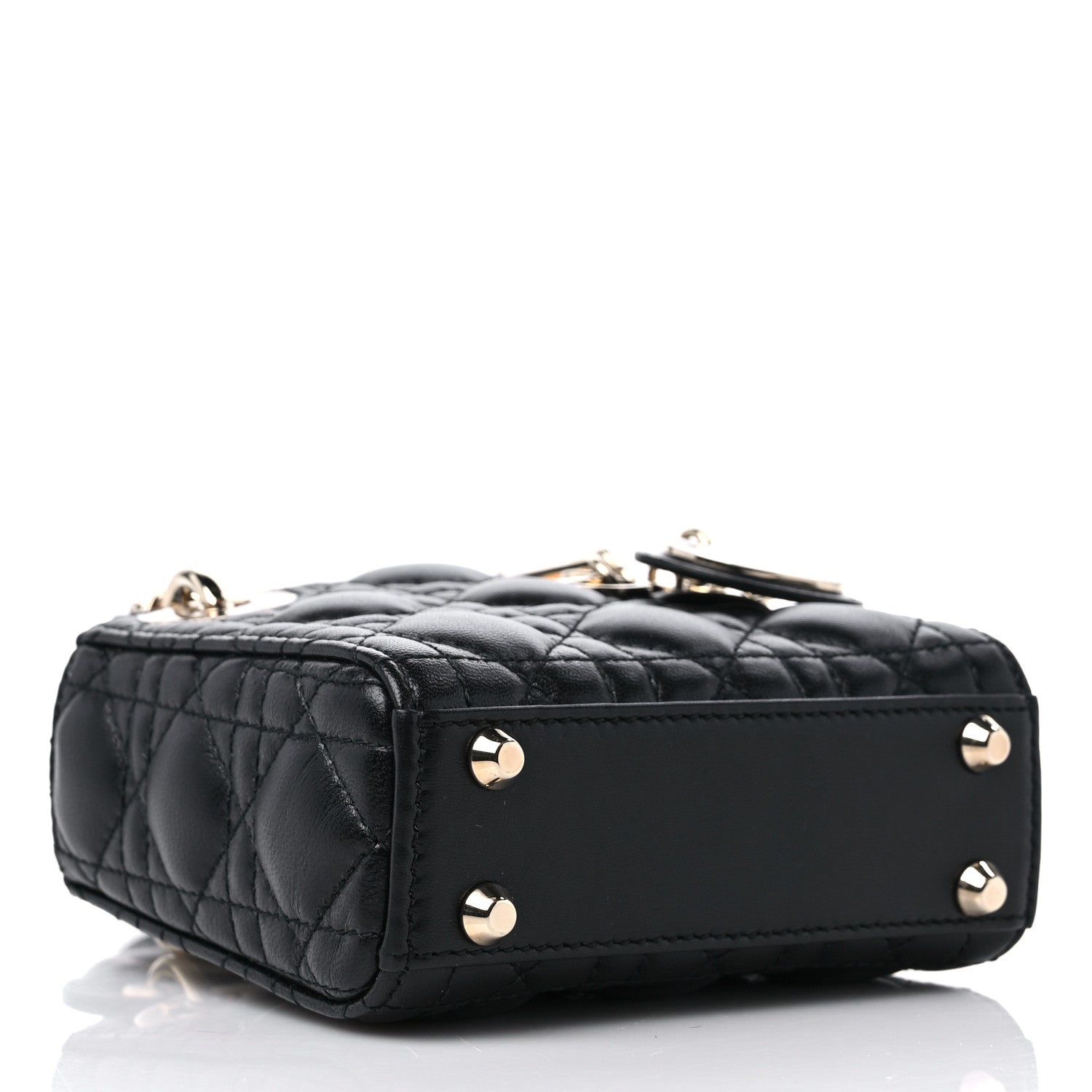 Christian Dior Lambskin Cannage Micro Lady Dior Black 4 of 10