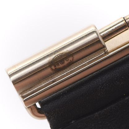 Chanel Calfskin CC Wide Cuff M Black 4 of 5