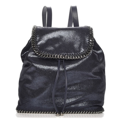 Stella McCartney Shaggy Deer Falabella Backpack Metallic Blue 1 of 7
