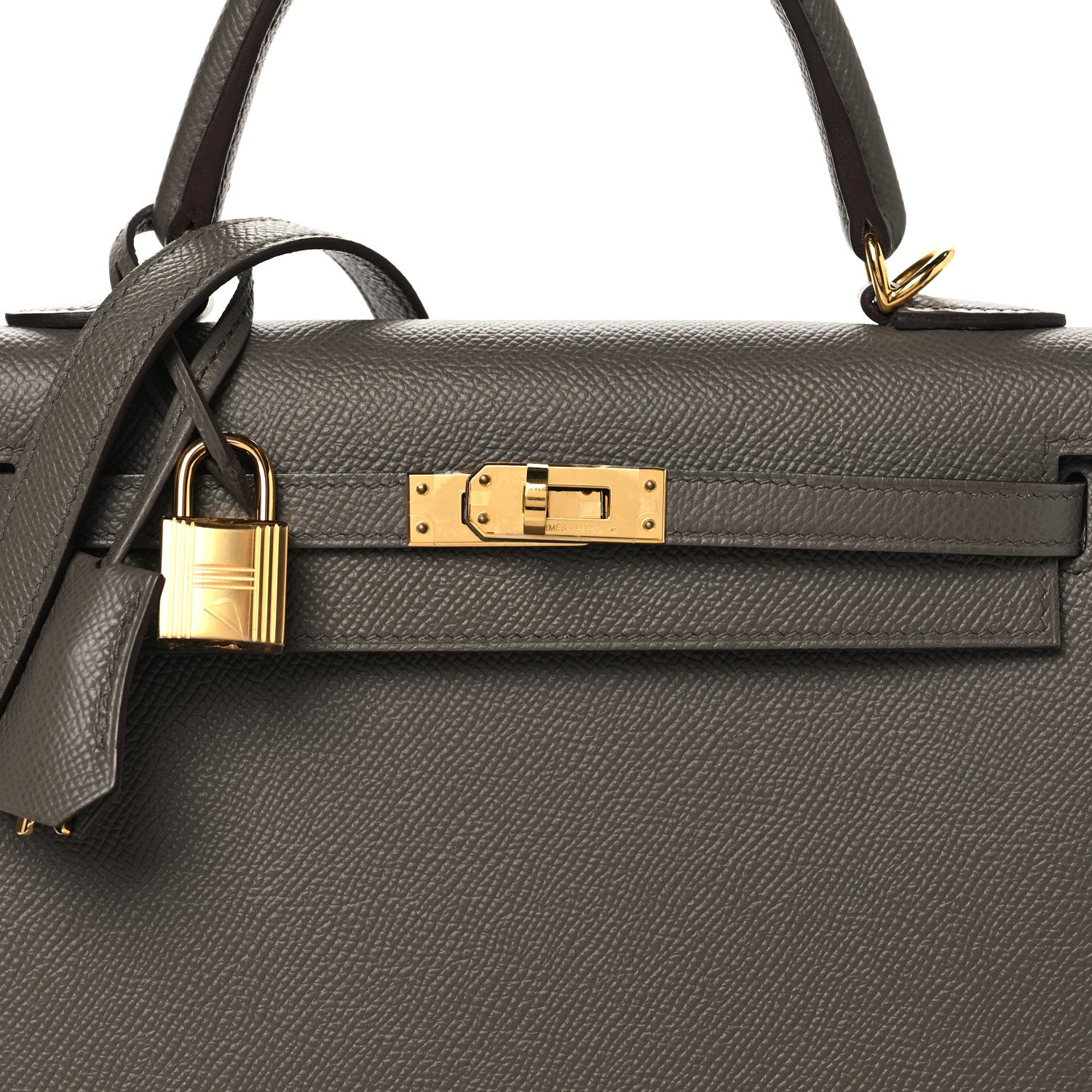 Hermes Epsom Kelly Sellier 25 Etain 8 of 14
