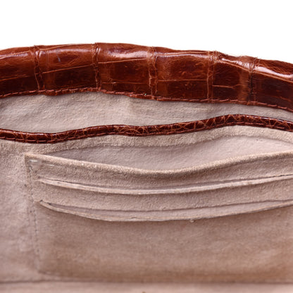 Nancy Gonzalez Crocodile Clutch Brown 11 of 11