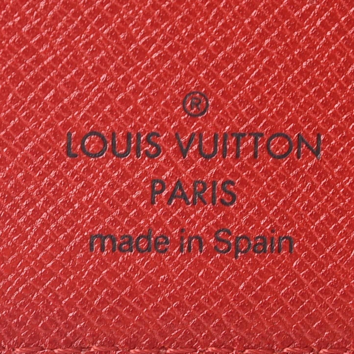 Epi Small Ring Agenda Cover Castillan Red