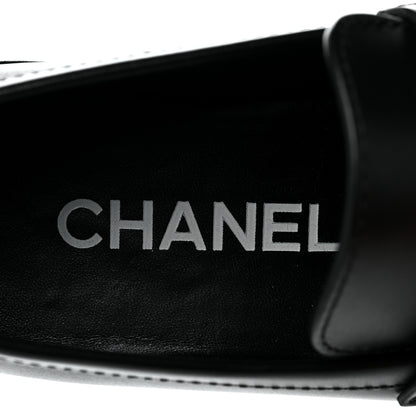 Chanel Calfskin CC Platform Loafers 35 Black 7 of 11