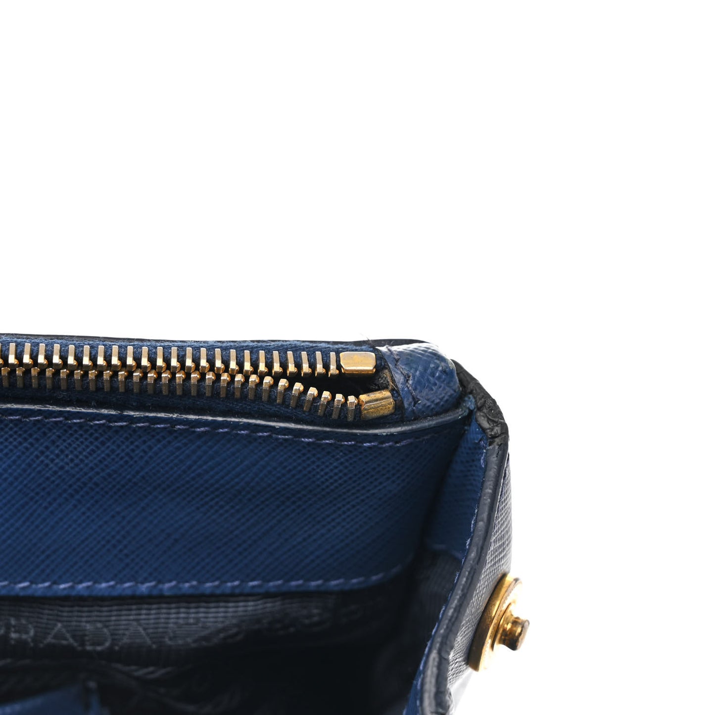 Saffiano Lux Large Galleria Double Zip Tote Bluette