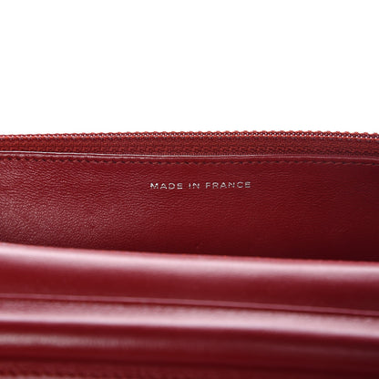 Chanel Lambskin Quilted Wallet On Chain WOC Red 7 of 11