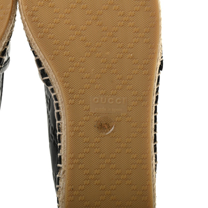 Gucci Guccissima Signature Espadrilles 35.5 Black 6 of 8