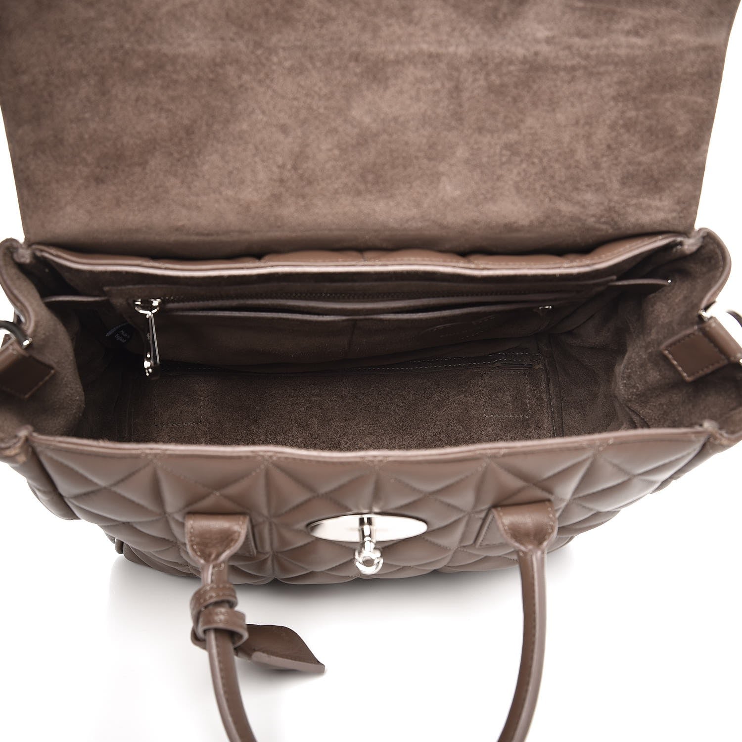 Mulberry Nappa Quilted Medium Cara Delevingne Convertible Satchel Brown 5 of 8