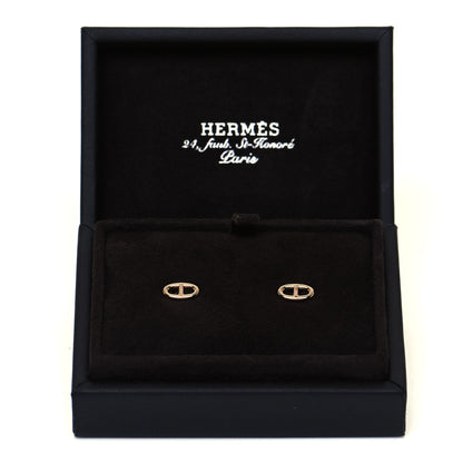 Hermes 18K Rose Gold TPM Farandole Stud Earrings 5 of 5