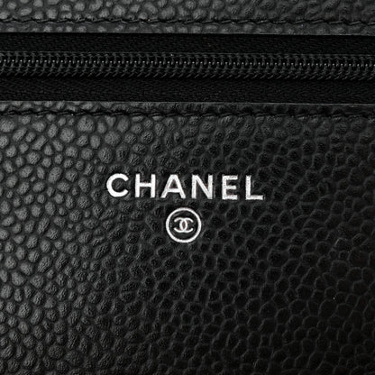 Chanel Caviar Quilted Wallet on Chain WOC Black 6 of 14