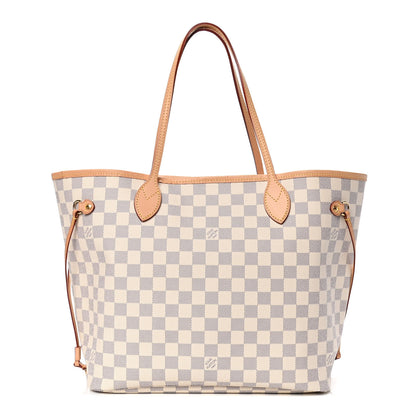 Louis Vuitton Damier Azur Neo Neverfull MM Rose Ballerine 2 of 6
