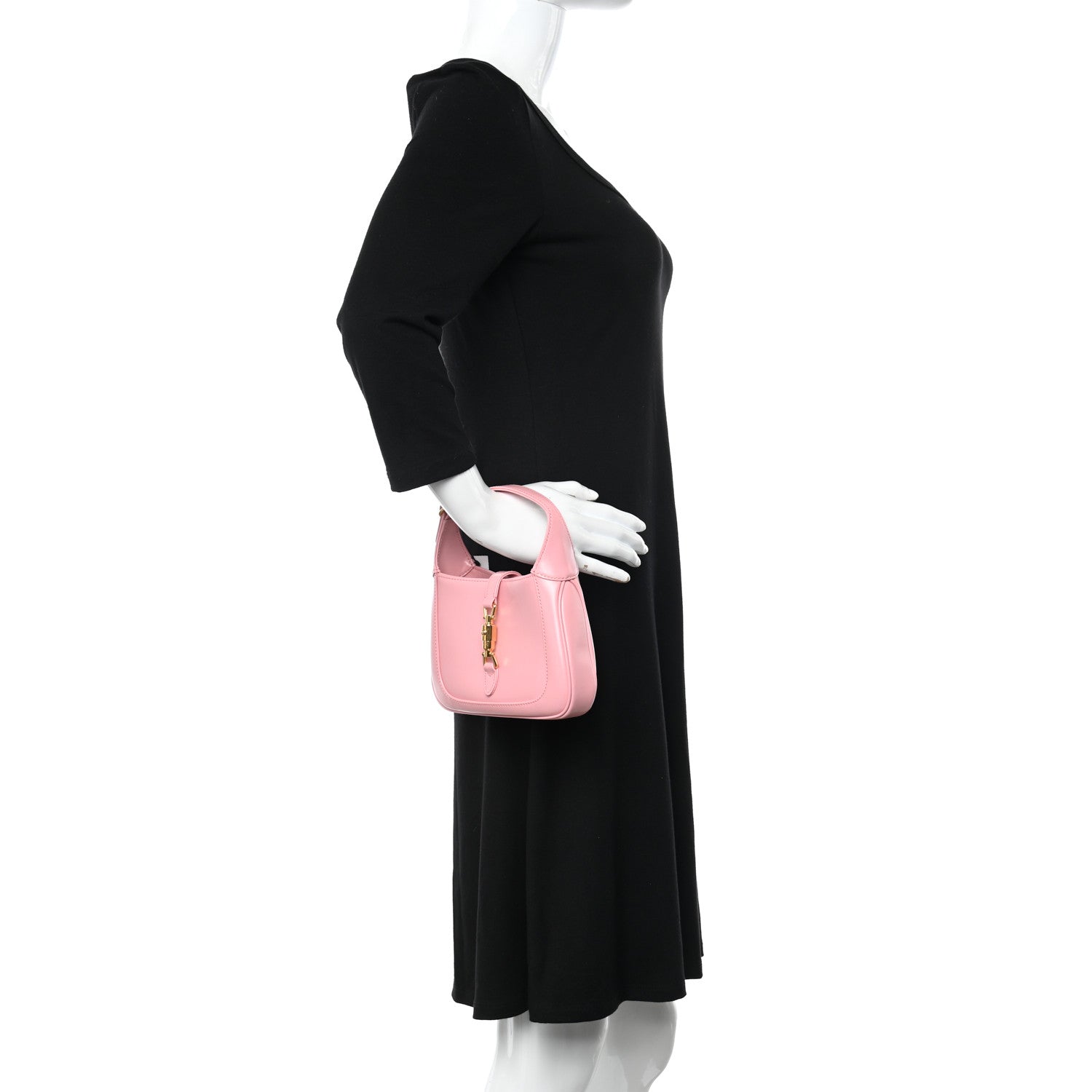 Gucci Boarded Dyana Lux Calfskin Mini Jackie 1961 Hobo Wild Rose 2 of 11