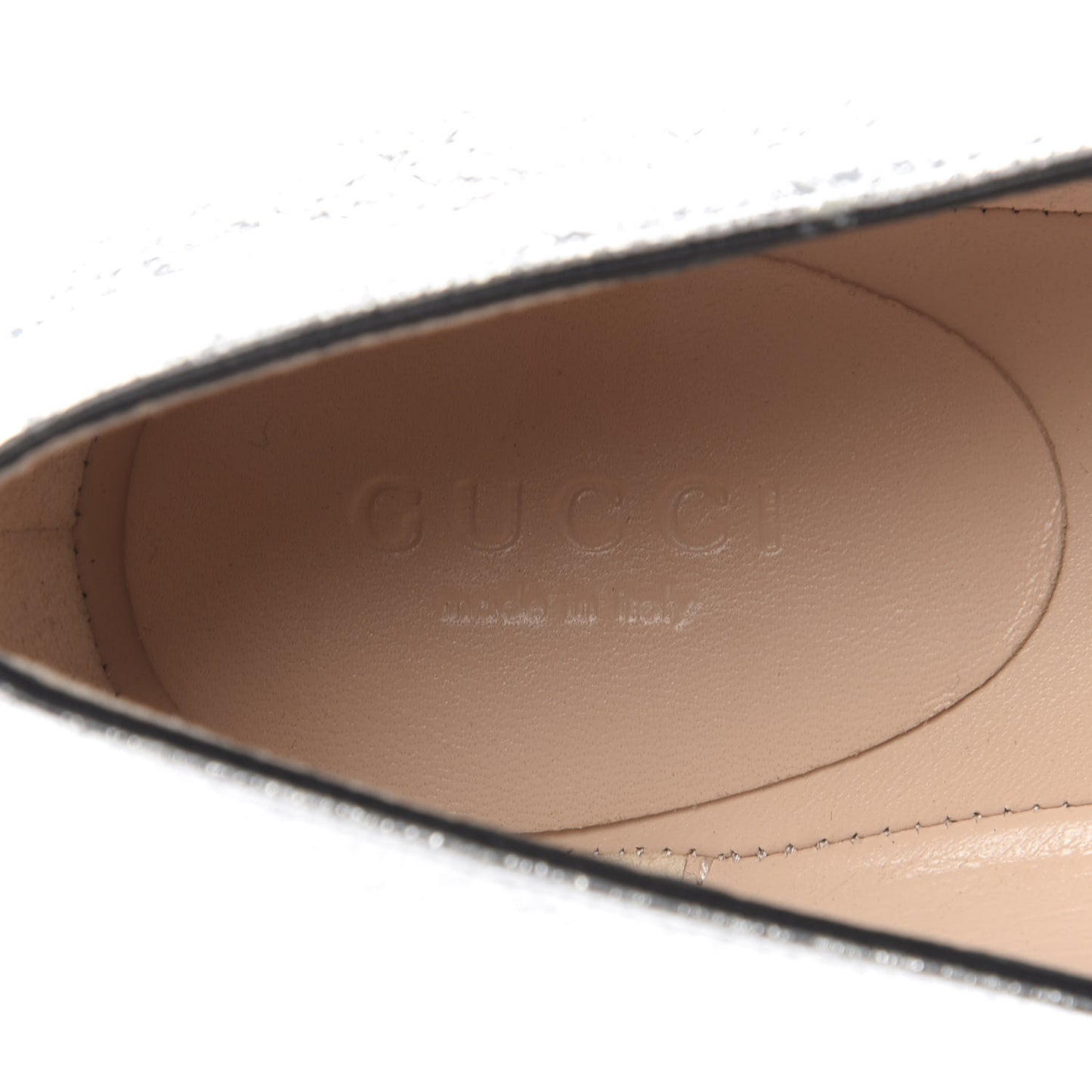 Galassia GG Marmont Fringe Flats 38 Argento