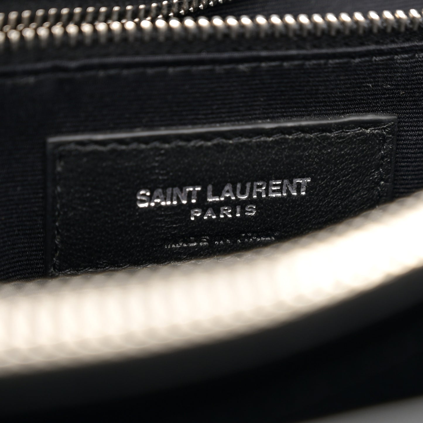 Calfskin Y Quilted Monogram Large Loulou Shopper Black
