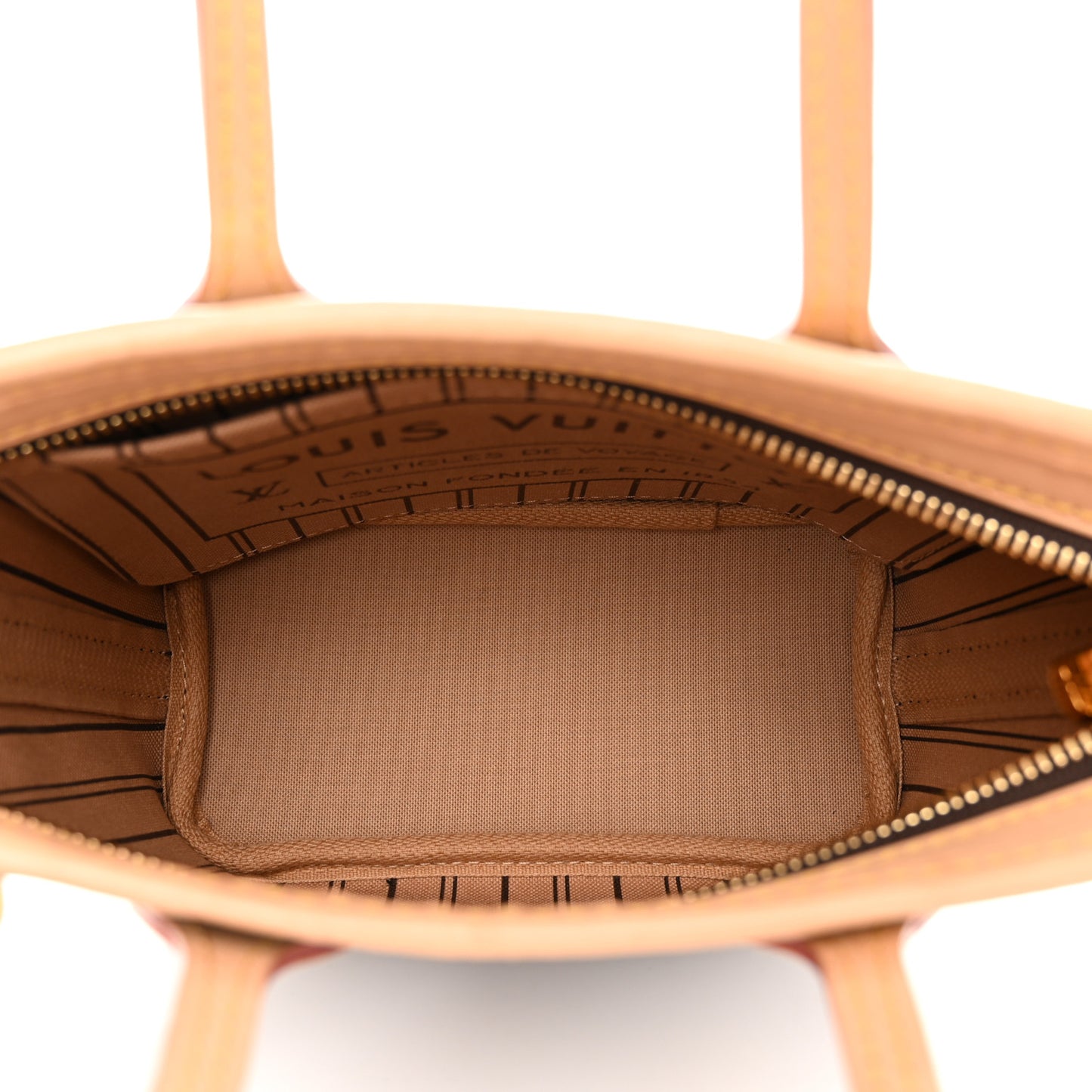 LOUIS VUITTON Monogram Neverfull BB Beige