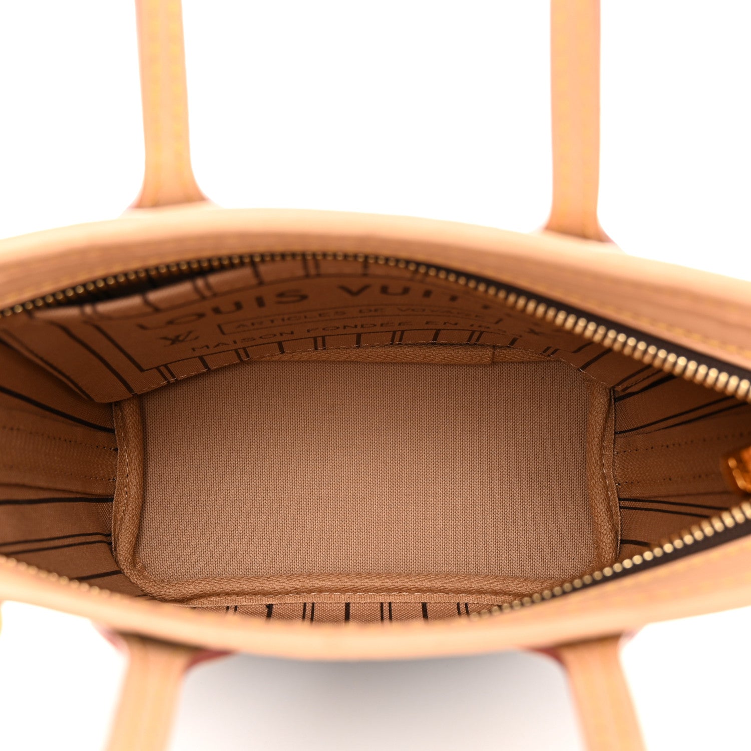 Louis Vuitton LOUIS VUITTON Monogram Neverfull BB Beige 5 of 9