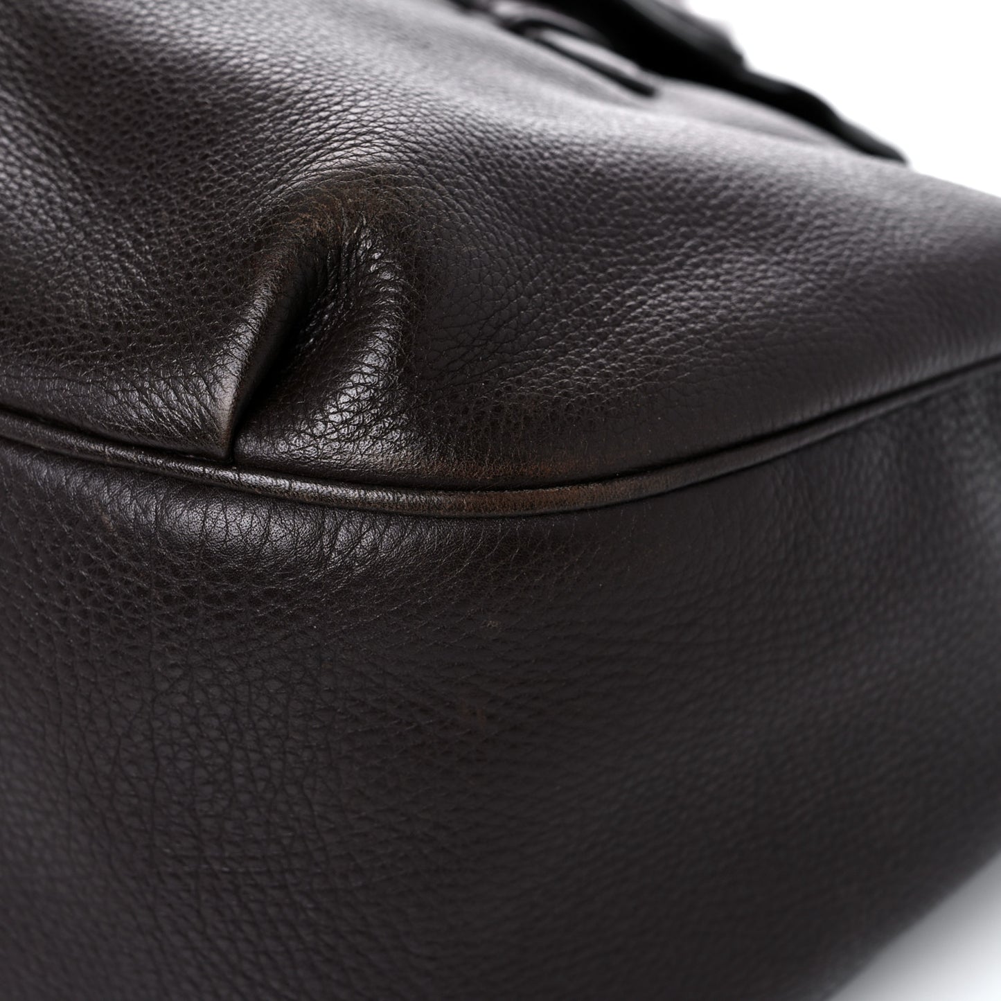 Calfskin Web Medium Dressage Hobo Coffee Brown