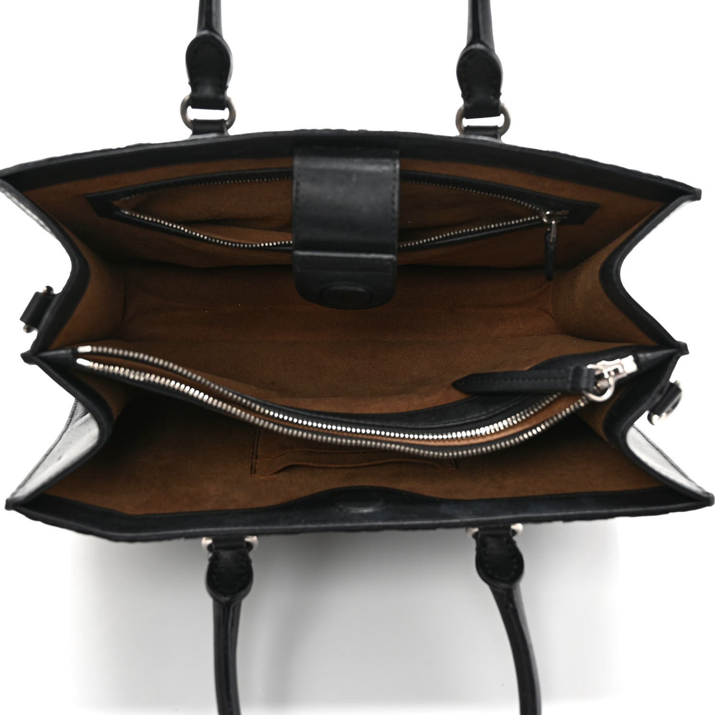 GG Supreme Monogram Arabesque Small Top Handle Bag Beige Black