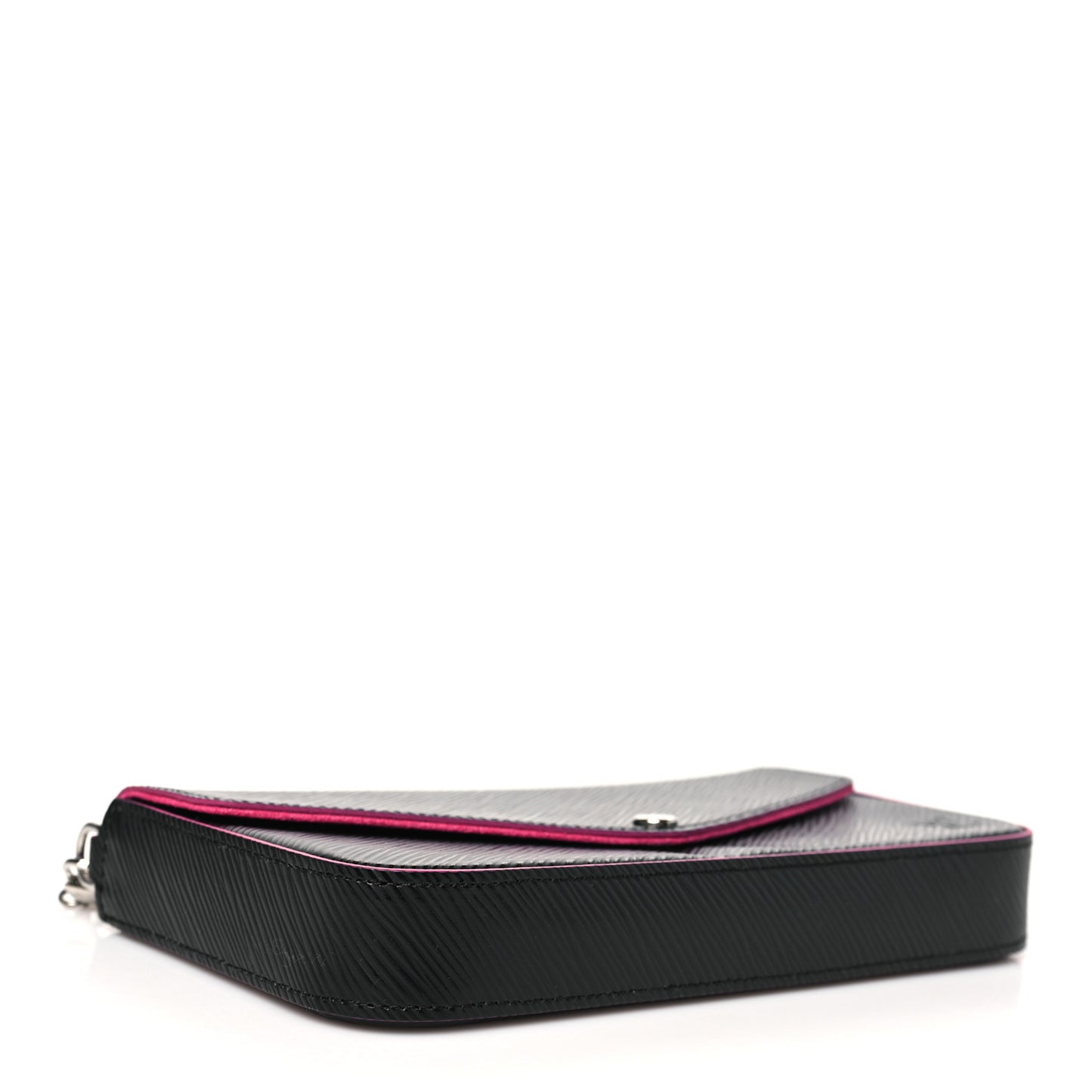Epi Pochette Felicie Black Hot Pink