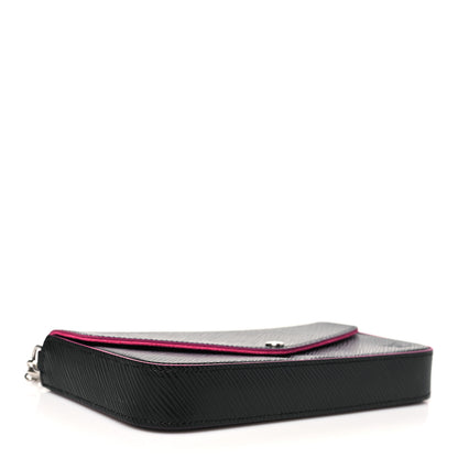 Louis Vuitton Epi Pochette Felicie Black Hot Pink 5 of 11