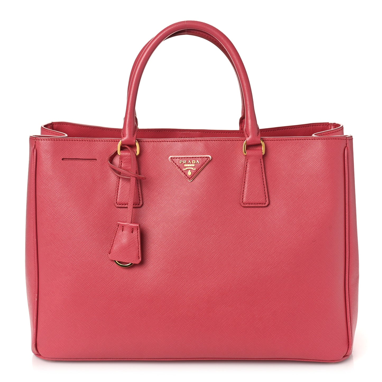 Saffiano Large Galleria Double Zip Tote Peonia