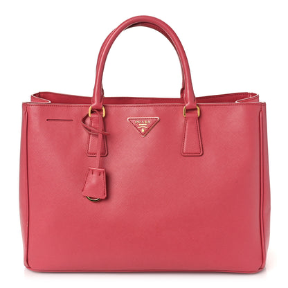 Prada Saffiano Large Galleria Double Zip Tote Peonia 1 of 8